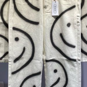 Beige « happy » jeans